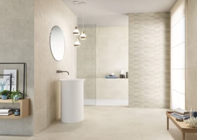 stone tiles concrete tiles from design di lusso watfrod used on bathroom floor and wall