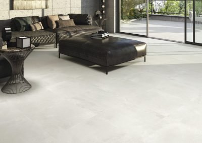 stone concrete effect tiles from design di lusso watford used on living room floor and outdoor tiles