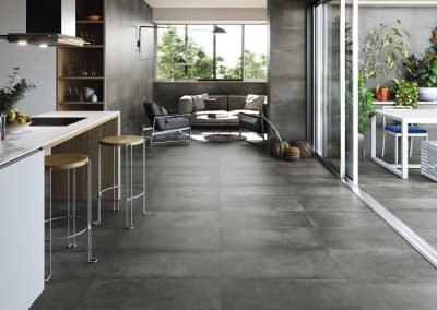 grey outdoor tiles used on wall and floor outside terrace from from design di lusso watford outdoor tile shop