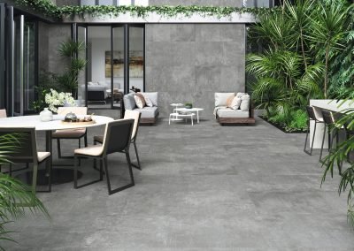 light grey floor and wall outside tiles used on outdoor terrace beige outdoor tiles used on wall and floor outside terrace from from design di lusso watford outdoor tile shop